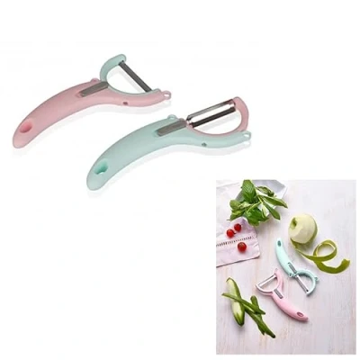 Image of Pretty Pastels BPA Free Luxury Kitchen Tools &amp; Gadgets, Easy Use, Hang Store (Duo Flip Peeler)
