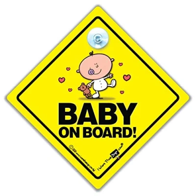 Image of Baby On Board Sign, Car Cutie with Bear, Board, Unisex Grandchild Decal, Bumper Sticker