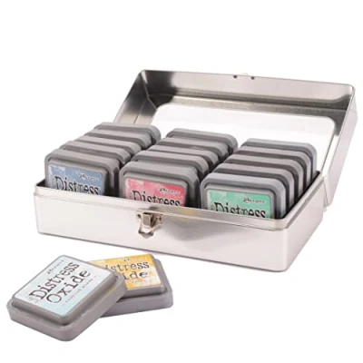 Image of Tim Holtz Ranger Distress Ink PAD TIN, Grey, One Size