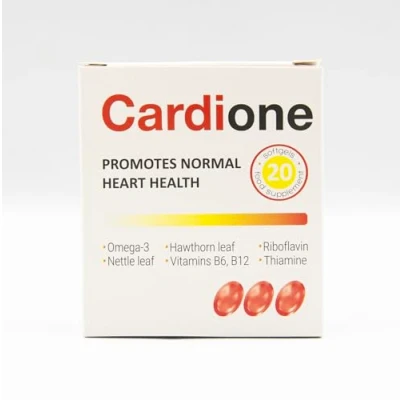 Image of IDEALICA Cardione Capsules Dietary Supplement with Vitamins, Minerals and Plant Extracts Nettle Omega3. 20