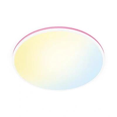 Image of WiZ Smart Colour Arca Ceiling Light. [White], LED Connected WiFi Works with Alexa, Google Assistant &amp; HomeKit, App Control for Indoor Home Lighting, Livingroom and Bedroom