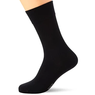 Image of Nur Der Men&#039;s Herren &quot;Cotton maxx Komfort Socke&quot;, 495569 Calf Socks, Black (Schwarz), 7