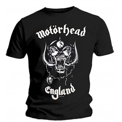 Image of Motorhead T Shirt England Black