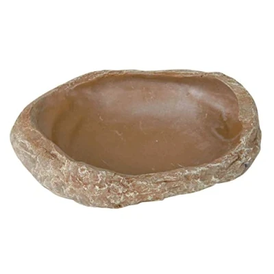 Image of Trixie Reptile Steppe Rock Decoration Water and Food Bowl, 15 x 3.5 12 cm