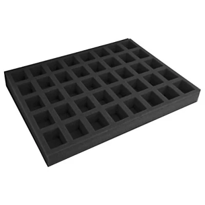 Image of Navara Replacement Tray for Gamesworkshop GW Classic plastic figure case. Carry 40 troops on 25mm and 32mm bases. Ideal 4 squads of 10 up to 40mm tall. Perfect Games Workshop figures