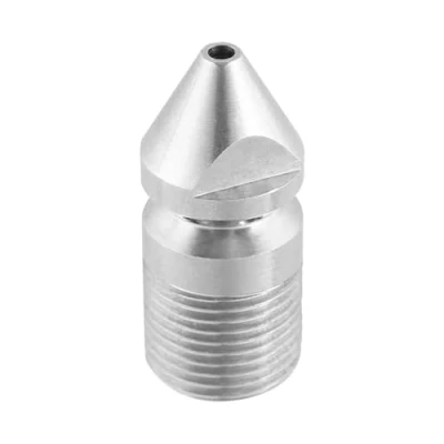 Image of Stainless Steel Pipe Cleaning Nozzle SS304 Male Thread 3/8BSP Sewer for Pressure Washer