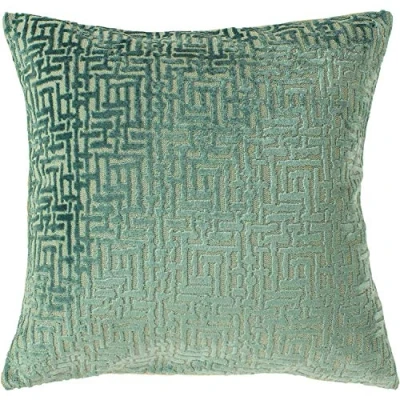 Image of Paoletti Delphi Cushion Cover, Mint, 45 x 45cm