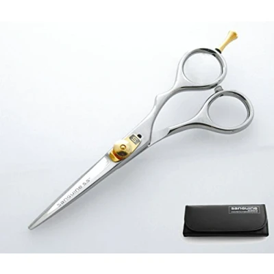 Image of Professional Hair Scissors, Hairdressing Barber Offset 5.5 inch (14cm) Presentation Case