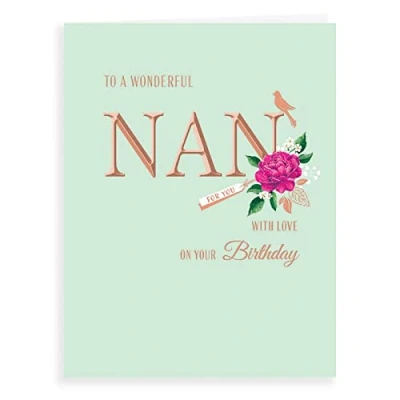 Image of Avant Garde Studios Classic Birthday Card Nan 8 x 6 inches