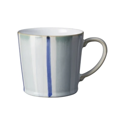 Image of Denby Blue Stripe Painted Large Mug