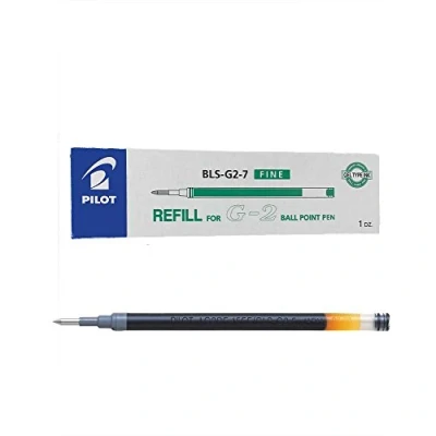 Image of Pilot Pen G207 Green Gel Ink Refill Replacement Spare For G2, AlphaGel, G23, G2ex, X, Begreen G Knock, ExecuGel &amp; B2P Ballpoint Pens BLS G2 7 (Pack Of 12)