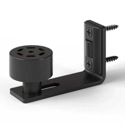 Image of WOLFBIRD Adjustable Floor Guide Black Lower for Sliding Wooden Door Wall/Door