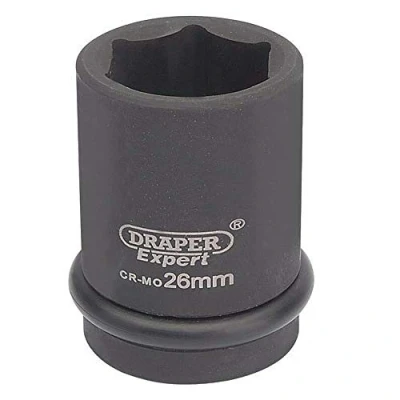 Image of Draper Expert HI TORQ� 6 Point Impact Socket, 3/4&quot; Sq. Dr., 26mm