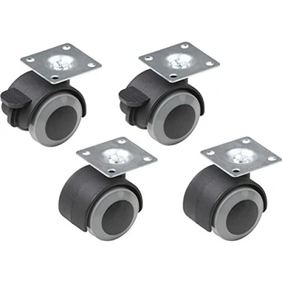 Image of Meister Double Wheels Diameter 40 mm with Plate, Set of 4, 804300