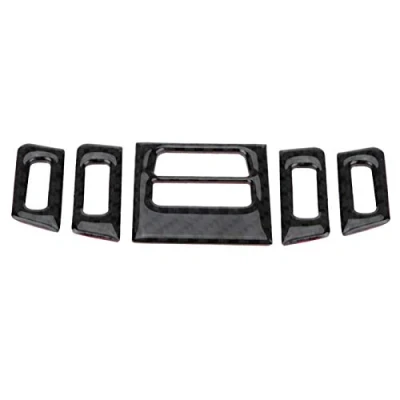 Image of Suuonee Vent Cover Trim,Carbon Fiber Car Interior Air Conditioner Outlet Panel Frame Trim for E90/92/93(B)