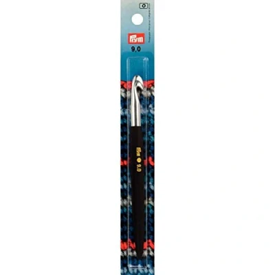 Image of Prym Crochet Hook for Wool, Soft Aluminum, Silver Coloured 9mm x 14cm Length, 17 3 1 cm