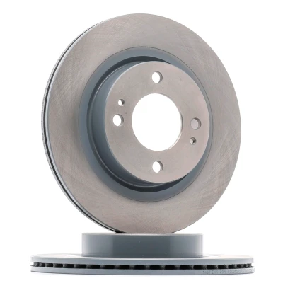 Image of 4615A129 Brake disc FEBI BILSTEIN 108391 Front Axle 251mm 17mm 4 Hole 100mm internally vented Coated MITSUBISHI: Mirage / Space Star Hatchback