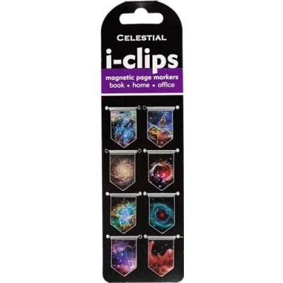 Image of Celestial i clips Magnetic Page Markers (Set of 8 Bookmarks)
