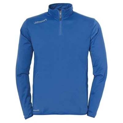 Image of Uhlsport Essential 1/4 Zip Sweatshirt Men&#039;s Azure/White, 5X Large