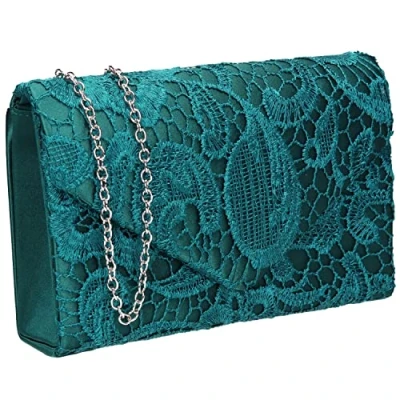 Image of SwankySwans Women&#039;s Rachel Clutch Bag, Spruce