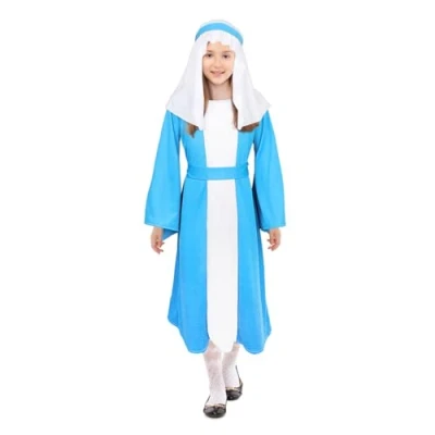 Image of SULOLI Kids Nativity Costumes,Mary Costume 6 8 Mary Fancy Dress