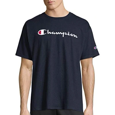 Image of Champion Men&#039;s Classic Jersey Graphic T shirt Shirt, Navy y06799, XXL UK