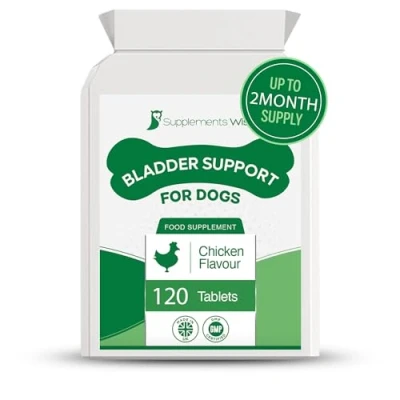 Image of Bladder Support for Dogs and Cats UTI Treatment Urinary Tract Infection Cystitis Relief D Mannose Cranberry Tablets 120 Chicken Flavour