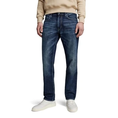 Image of G Star Men&#039;s Mosa Straight Jeans, Blue (worn in stratos D23692 C052 D332), 31W / 30L
