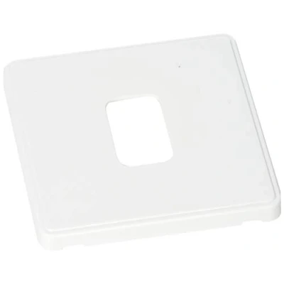 Image of MK Dimensions 1 Gang 20A Switch/1 Module Grid White Synthetic Finish Frontplate