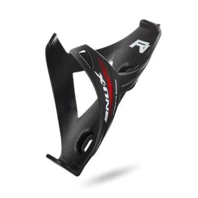 Image of RaceOne X1 Water Bottle Cage for Bicycle Bottles Matt Black/Red