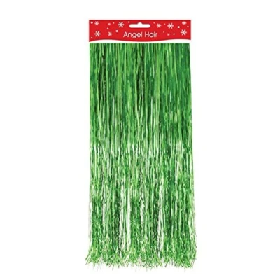 Image of The Home Fusion Company Christmas Xmas Decoration Angel Hair Tinsel Lametta White Red Silver Gold
