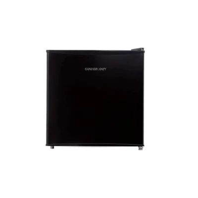 Image of Cookology MFR45BK Small Table Top Mini Fridge for Counter Tops 46 Litre Capacity, Reversible Door, Adjustable Temperature Control and Legs with Chiller Box In Black