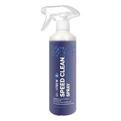 Image of Show Tech+ Speed Clean Spray: Quick &amp; Effective Cleaning Pet Friendly Formula Refresh Cleanse Coat No Rinse Solution Convenient Grooming, 500ml