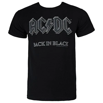 Image of AC/DC Back In Black T Shirt (Black) Large