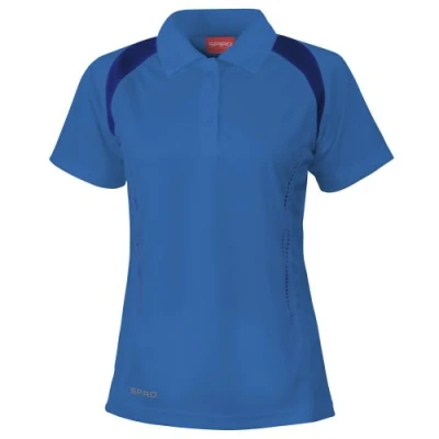 Image of Spiro Womens/Ladies Sports Team Spirit Performance Polo Shirt (S) (Royal/Navy)