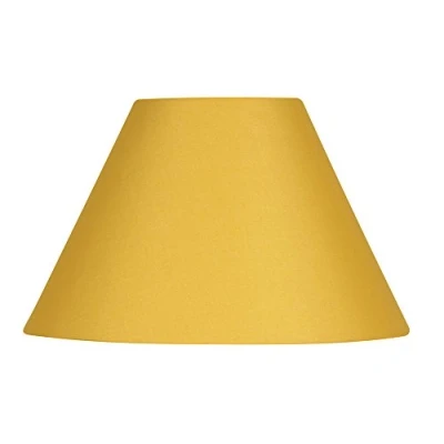 Image of Oaks Lighting S501/12 MS Cotton Coolie Shade, 12 inch, Mustard, Fabric