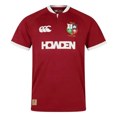 Image of Adult British &amp; Irish Lions Canterbury Replica Rugby Jersey, Red Dahlia, XL
