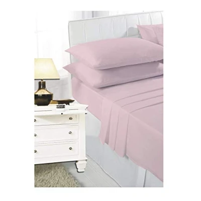 Image of Pink 2ft 6&quot; (76cmx190cm) Percale Bunk Bed Fitted Sheet Caravan Campervan Small Single