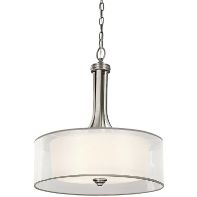 Image of Lacey 4 Light Large Pendant, Antique Pewter, E27