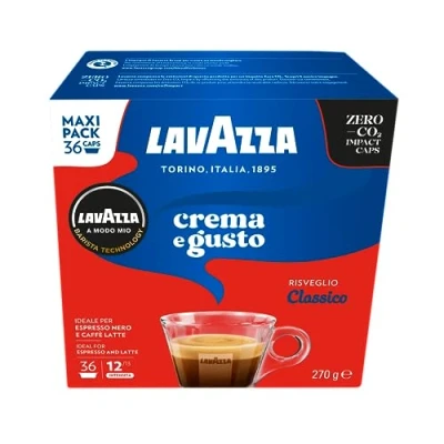 Image of Lavazza A Modo Mio Espresso Crema E Gusto Coffee Capsules, 36 Count, Pack of 10 (360 capsules)