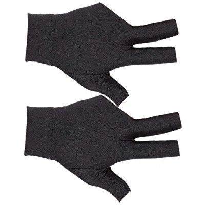 Image of NA 2 Pcs Billiard Gloves 3 Fingers Professional Show Snooker Pool for Man Woman