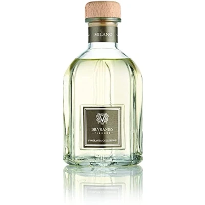 Image of Dr. Vranjes Milano 1250 ml Diffuser + Double Pack of White Sticks (3 Pieces Bundle) Luxury Home Fragrance, Made in Italy, Main Scent: Patchouli, Pepper, Sandalwood (250 ml)