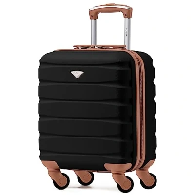 Image of Flight Knight Lightweight 4 Wheel ABS Hard Case Suitcases Cabin Carry On Hand Luggage Approved for Over 100 Airlines Including British Airways, Ryanair &amp; easyJet Free 45x36x20cm