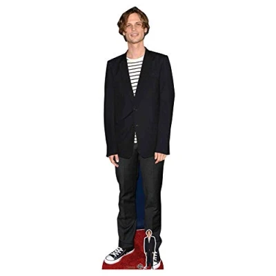 Image of Matthew Gray Gubler Black Jacket Lifesize Cardboard Cutout with Free Mini Standee Perfect Photo Gift for Fans, Collectors, Family and Friends