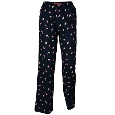 Image of True Face Girls Pyjama Sleepwear Bottoms Floral Printed Nightwear Navy 7/8 Years