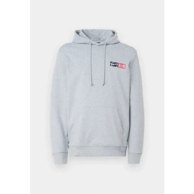 Image of Tommy Jeans Entry Graphic Hoodie Sweatshirt, Men&#039;s, Size: XXL, Grey