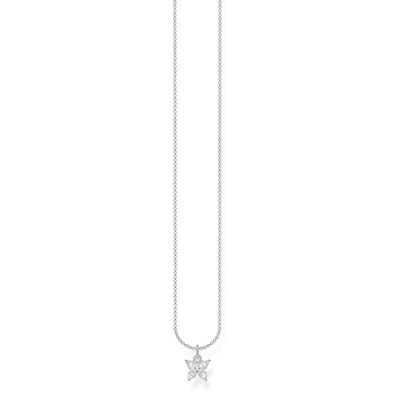 Image of THOMAS SABO Ladies Sterling Silver 925 Other Form Cubic Zirconia Necklace KE2102 051 14 L45v