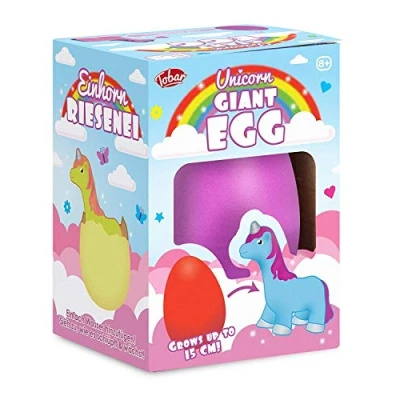 Image of Tobar 29003 Unicorn Giant Egg, Multi Colour,15cm