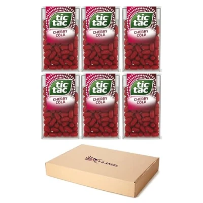 Image of 6 x Cherry Tic Tac Mint Sweets For Little Moments of Refreshment Sold By VR Angel