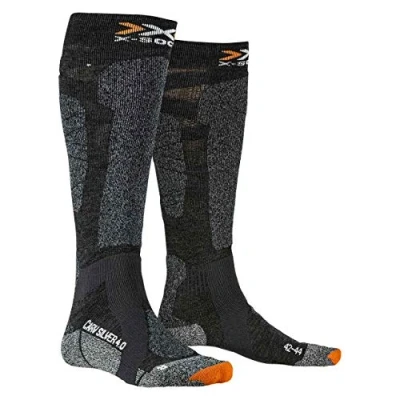 Image of X Socks Carve Silver 4.0 Thermal Ergomonic for Sport Ski Snowboward Anthracite Melange/Black Melange, 35/38